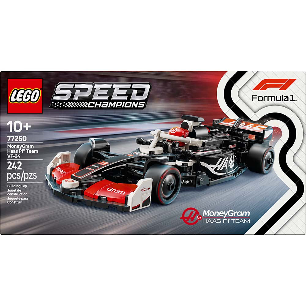 LEGO Coche de Carreras MoneyGram Haas F1 Team VF-24 77250: Set de construcción de 242 piezas - Edad 10+