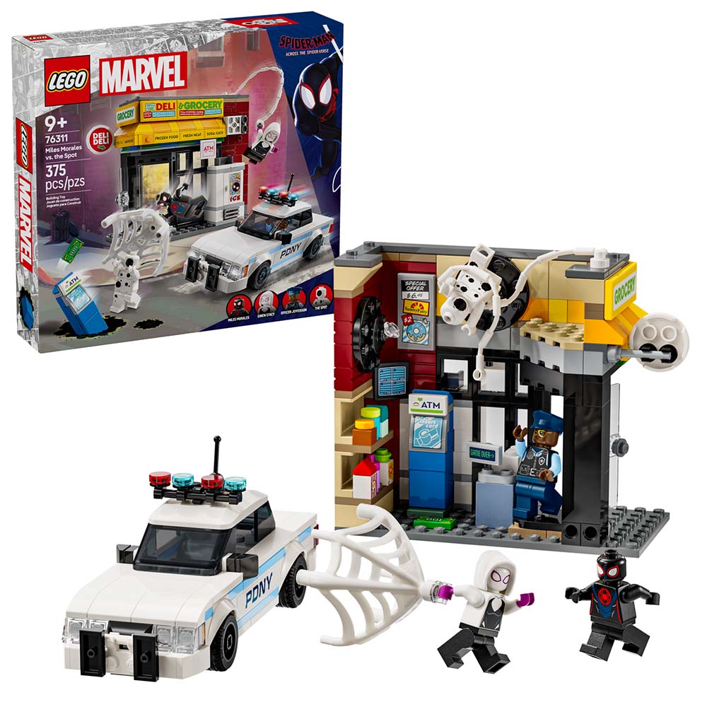 LEGO Marvel Multiverso Arácnido: Miles Morales vs. Mancha 76311, sets de construcción