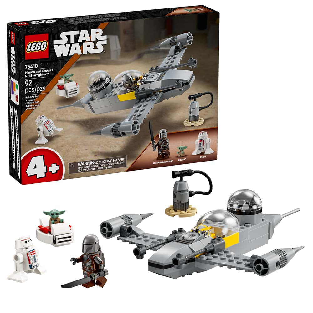 LEGO Star Wars Caza Estelar N-1 de Mando y Grogu 75410, sets de construcción