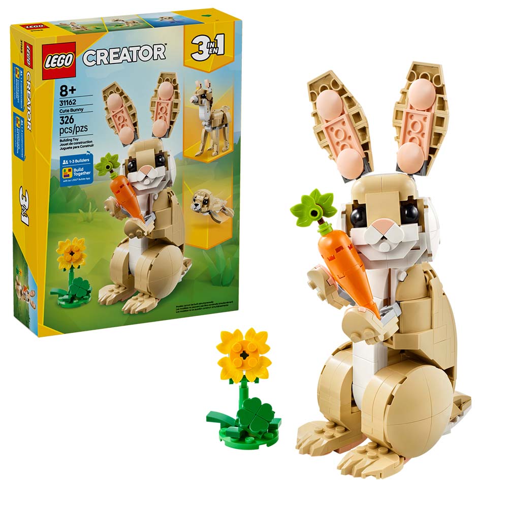 LEGO Lindo Conejito 31162: Set de construcción de 326 piezas - Edad 8+