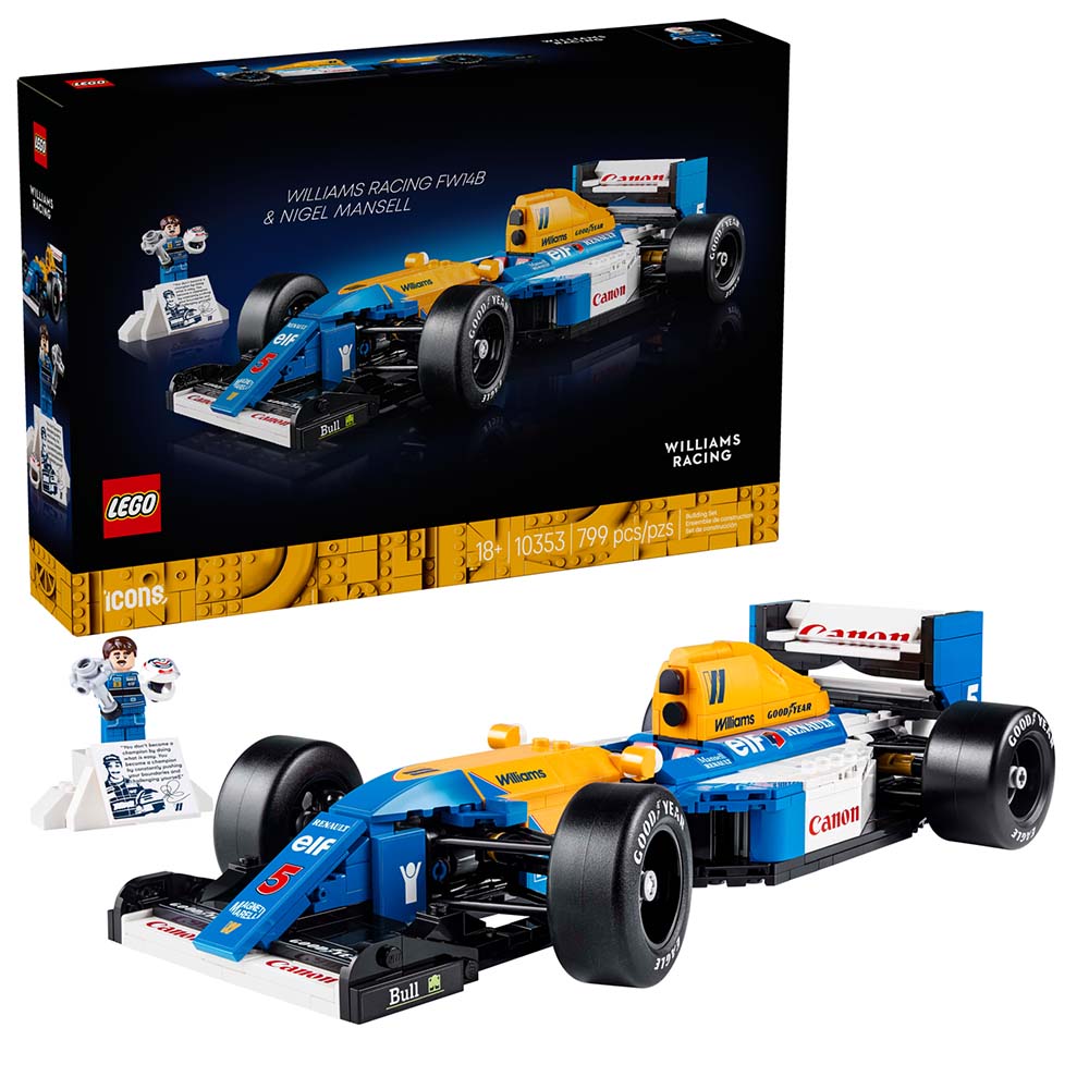 LEGO Williams Racing FW14B y Nigel Mansell 10353: Set de construcción de 799 piezas - Edad 18+