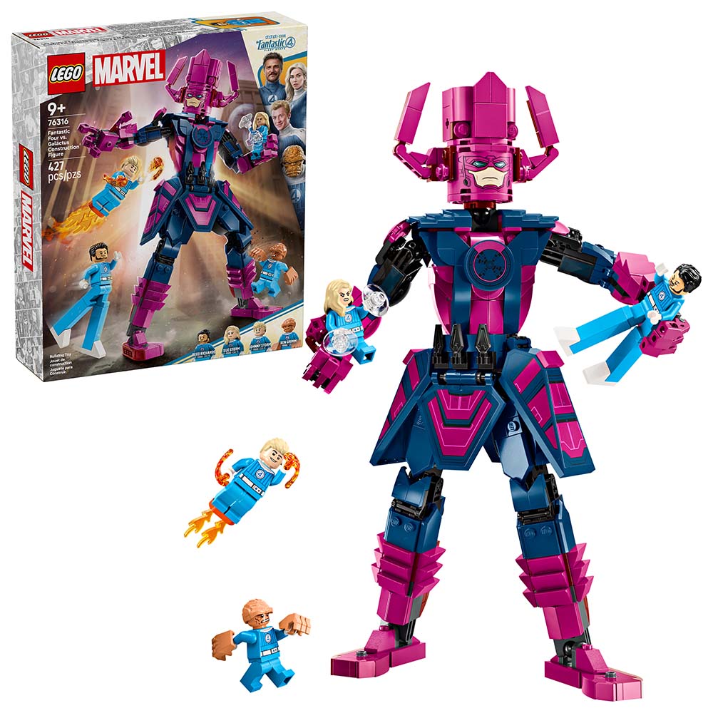 LEGO Marvel Cuatro Fantásticos vs Figura para Construir de Galactus 76316, sets de construcción