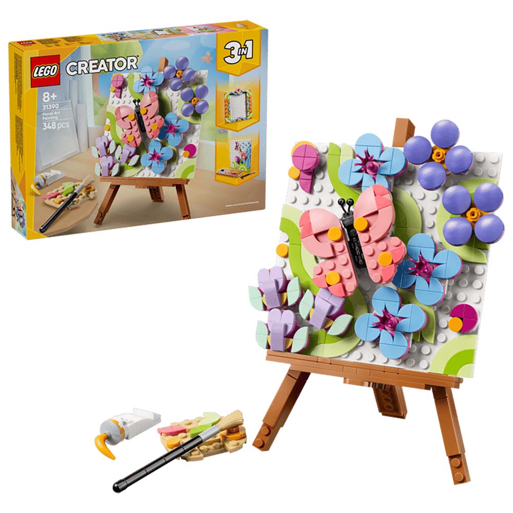 LEGO Creator 3 en 1 - Pintura Decorativa de Arte Floral