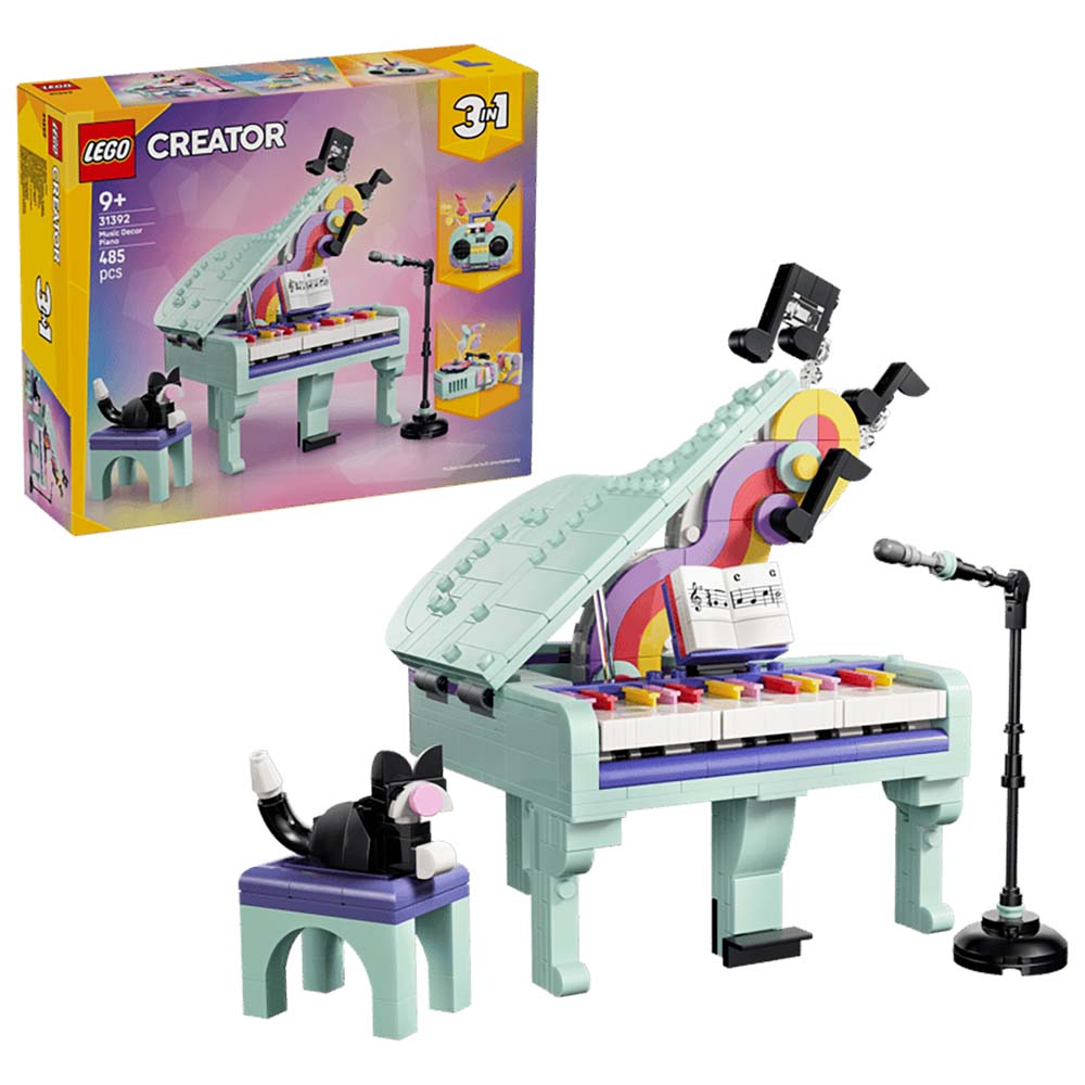 LEGO Creator 3 en 1 - Piano Musical Decorativo con Gato