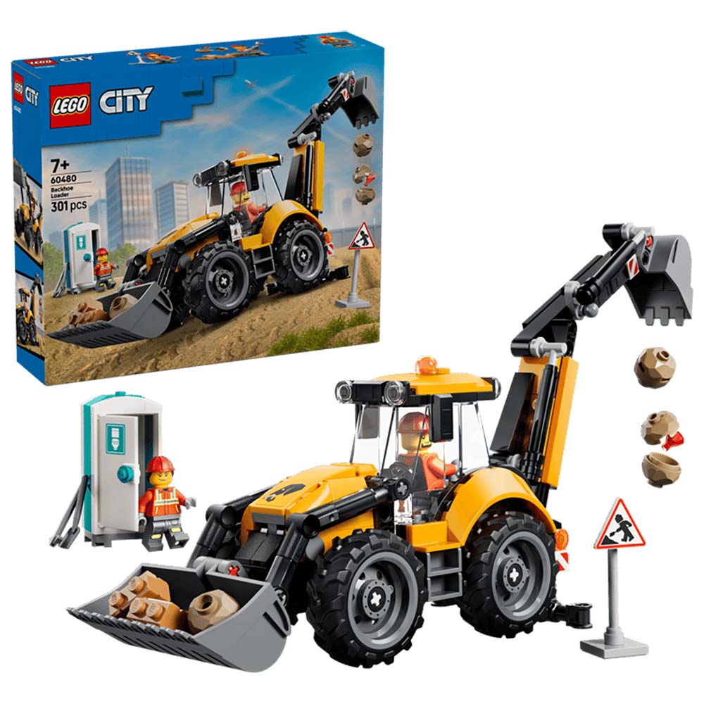 LEGO City - Cargadora Retroexcavadora Amarilla