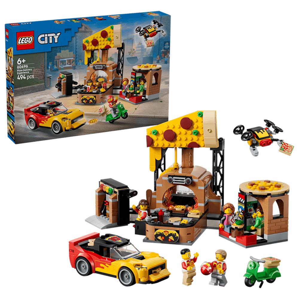 LEGO City - Experiencia de Pizza a Domicilio con Vehículos