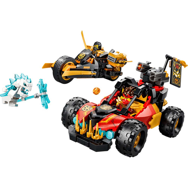 LEGO NINJAGO - Vehículos Combinables de Kai y Cole