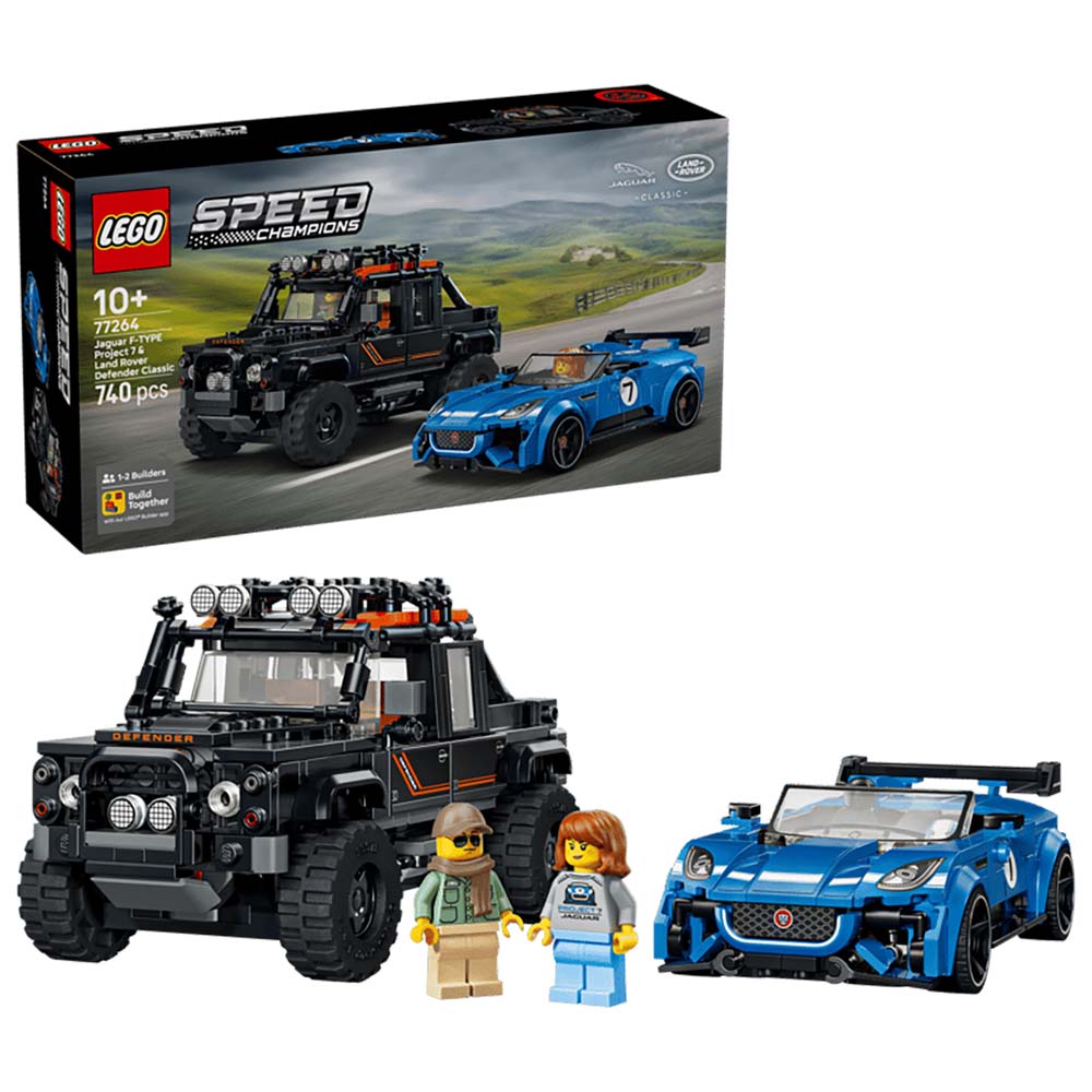 LEGO Speed Champions - Jaguar Project 7 y Land Rover Defender