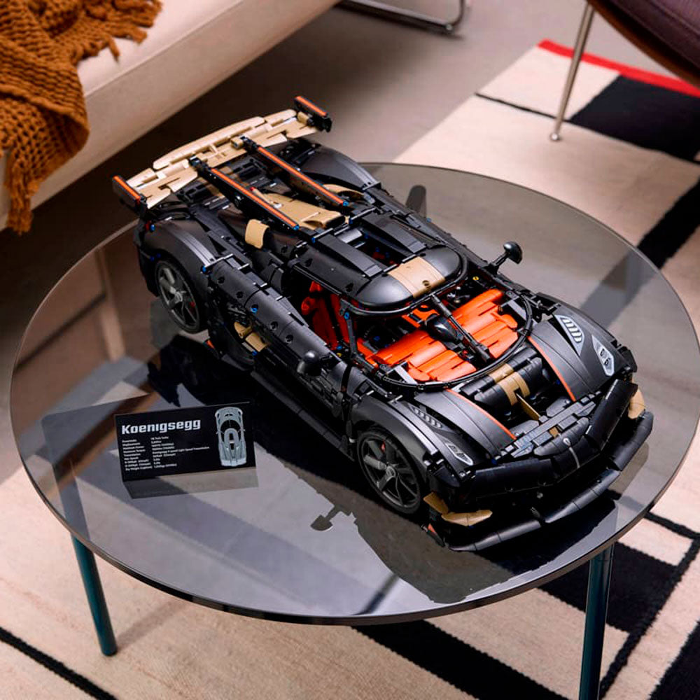 LEGO Technic Megacar Koenigsegg Sadair’s Spear: Auto Deportivo de Construcción con 4104 Piezas - Edad 18+