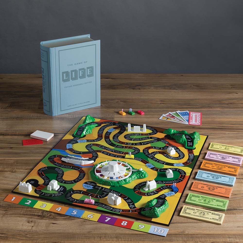 The Game of Life Vintage Bookshelf Edition 27450: Juego de mesa