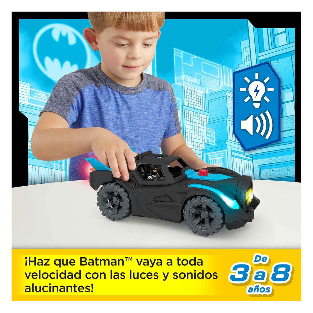 Fisher-Price Imaginext Dcsf Batim Vil Bat-Tech Deluxe Con Luces Y Sonido HGX96 - Edad 3+