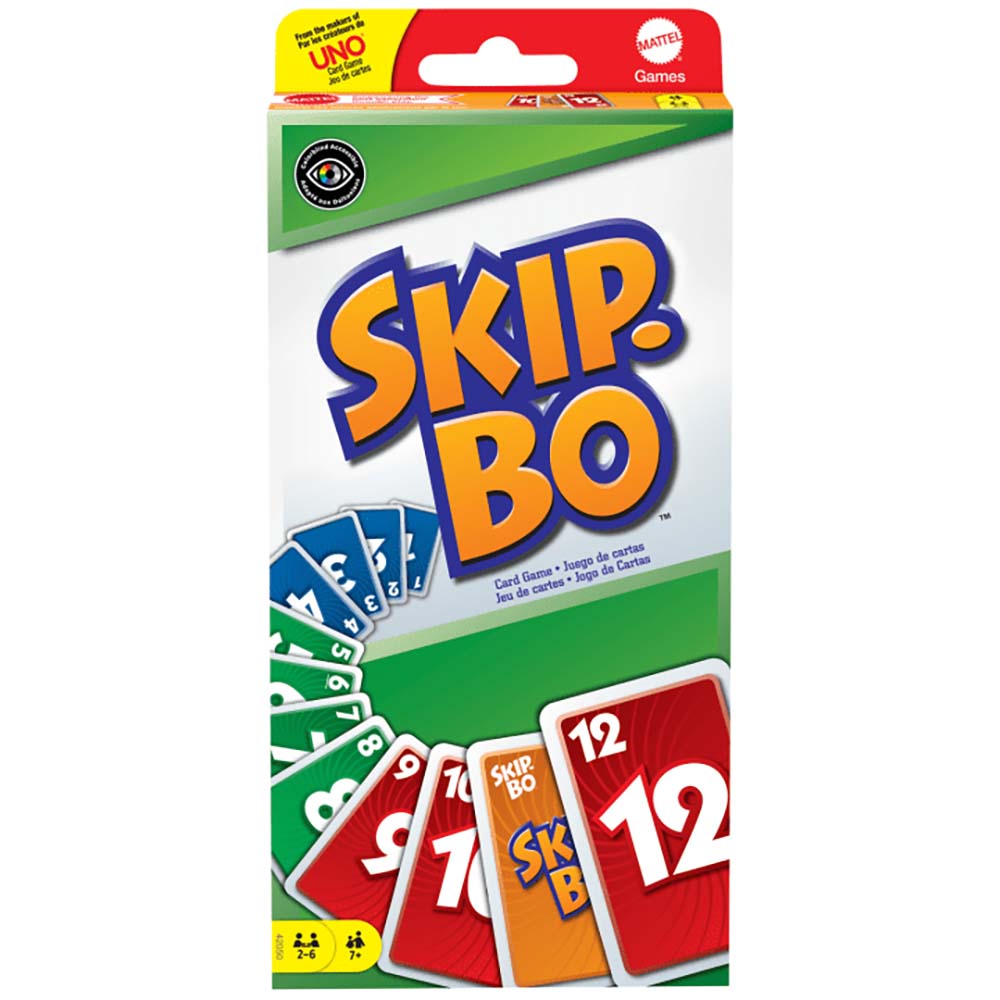 Mattel Games Juego de Cartas Skip-Bo 42050