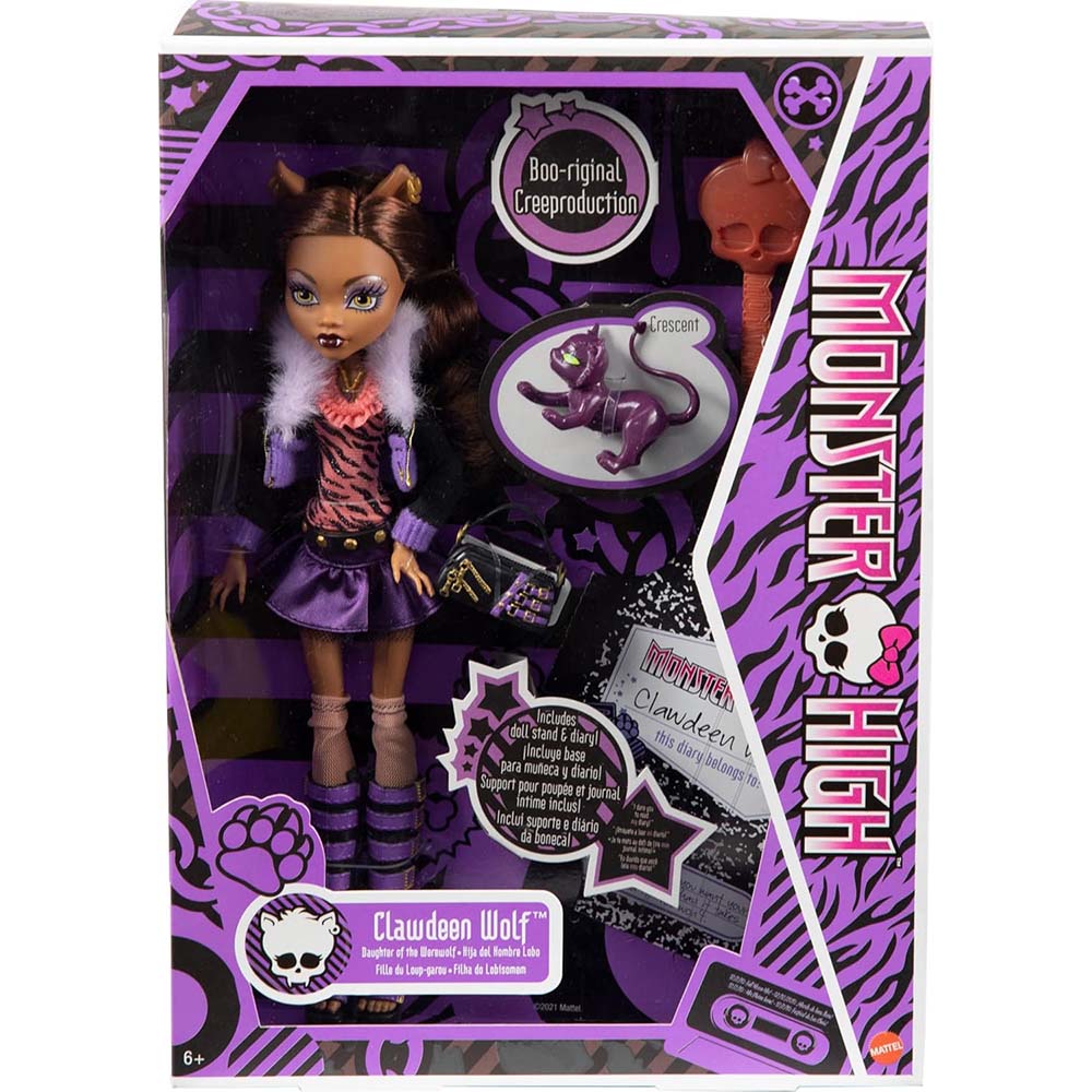 Monster High Clawdeen Wolf Reproduction Doll HGC30