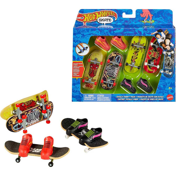 HOT WHEELS ACTION SPORTS PAQUETE DE PATINETAS + TENIS (Modelos Aleatorios) HGT84