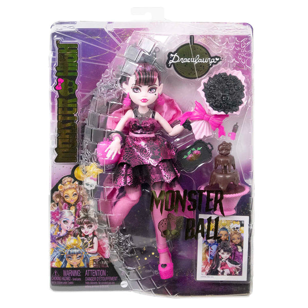MONSTER HIGH BAILE MONSTRUOSO DRACULAURA HNF68