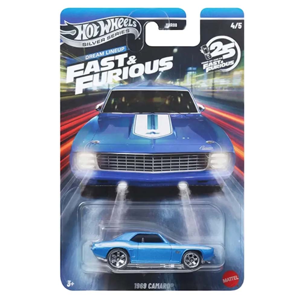 Hot Wheels Silver Series Fast & Furious Dream Lineup 1969 Camaro HNR88