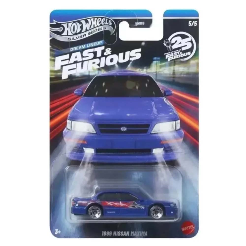 Hot Wheels Silver Series Fast & Furious Dream Lineup 1999 Nissan Maxima HNR88