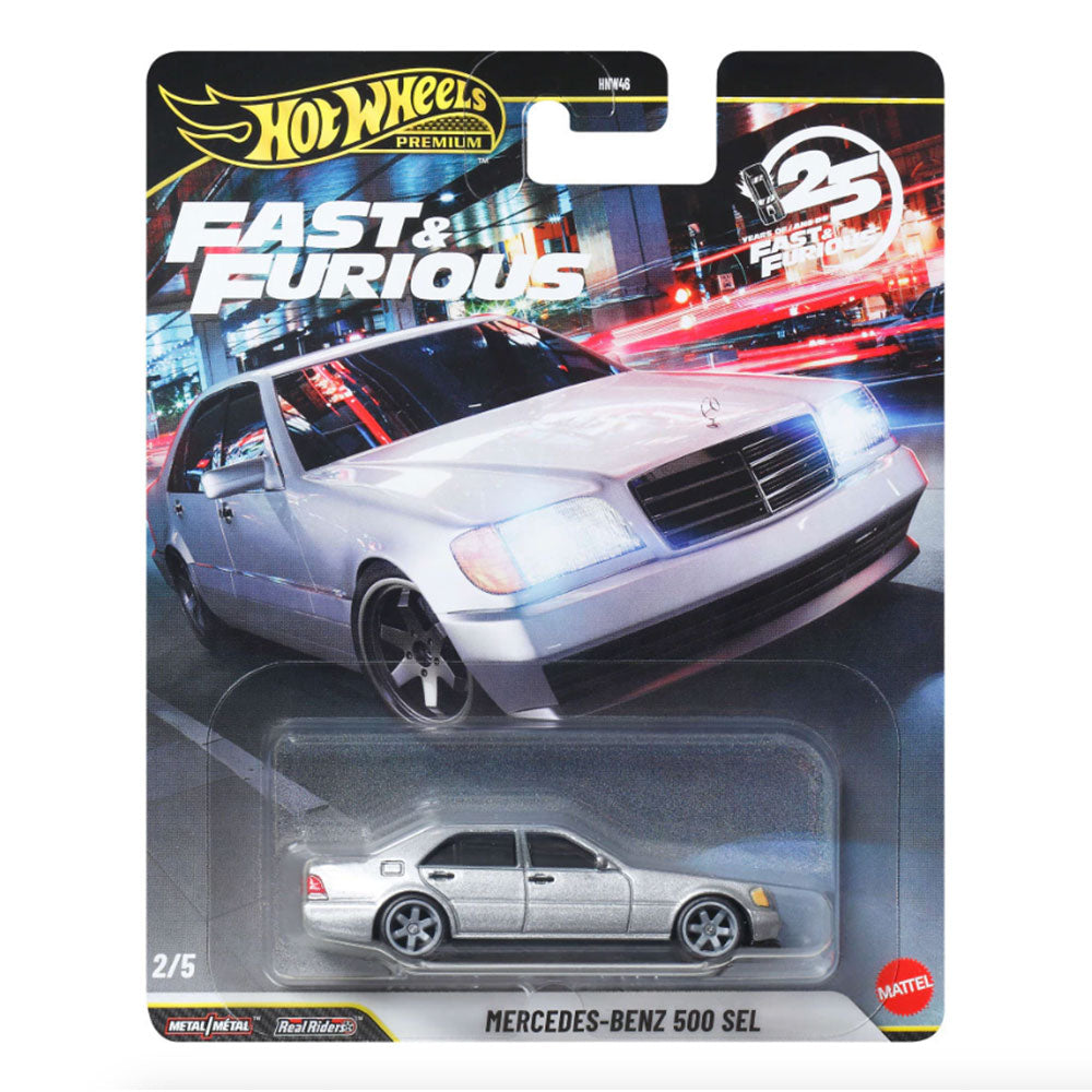 Hot Wheels Collector Auto Premium Fast & Furious Mercedes Benz 500 HNW46