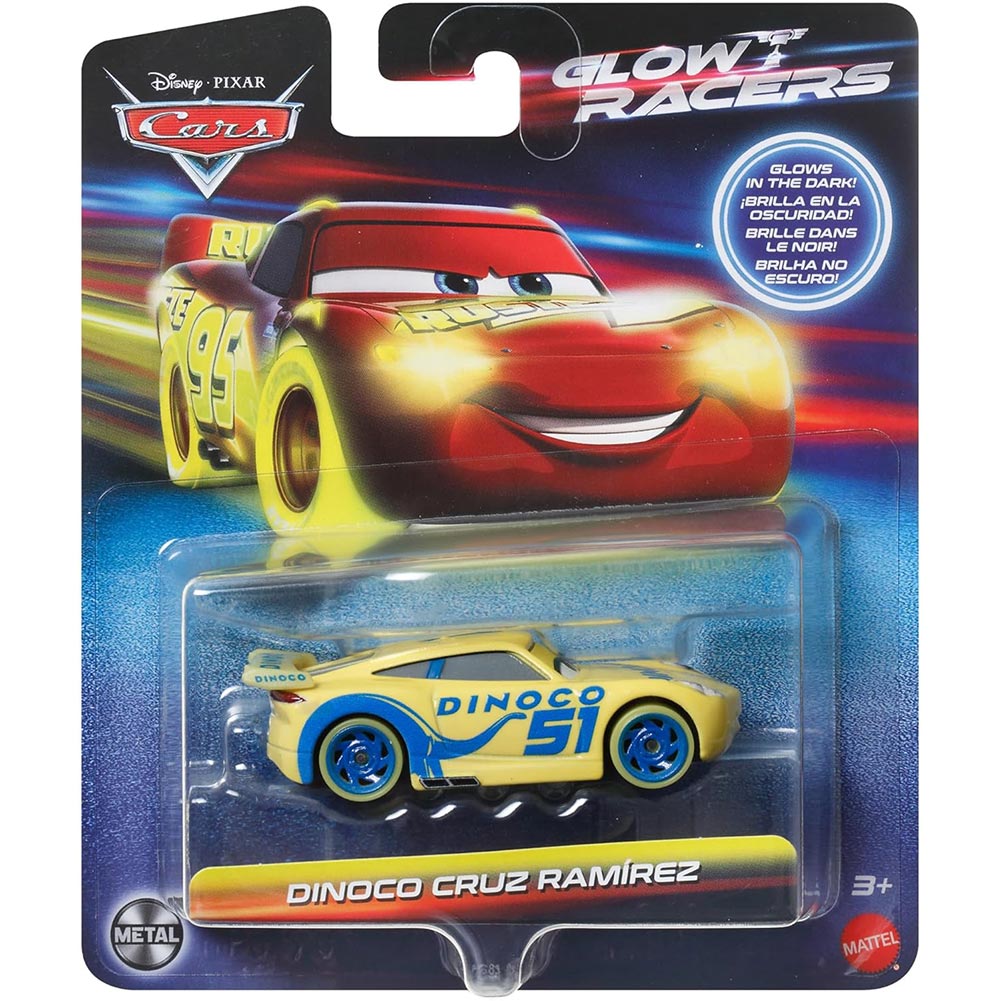 DISNEY PIXAR CARS GLOW RACING DINOCO CRUZ RAMÍREZ HPG76 – Juguetibici  eCommerce