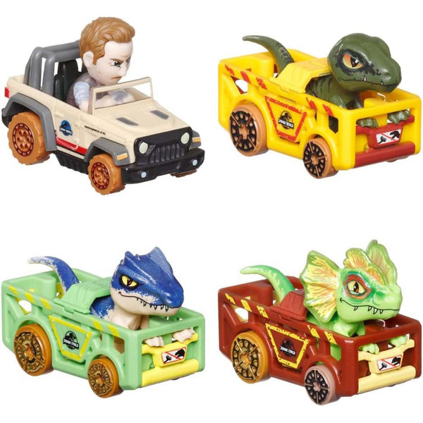 HOT WHEELS RACERVERSE 4 PACK JURASSIC WORLD HKD30