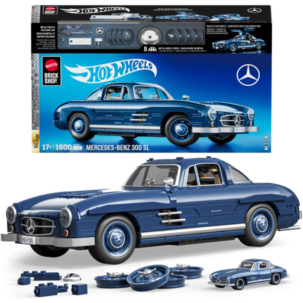 Mattel Brick Shop Premium Mercedes Benz 300Sl HWW25, sets de construcción