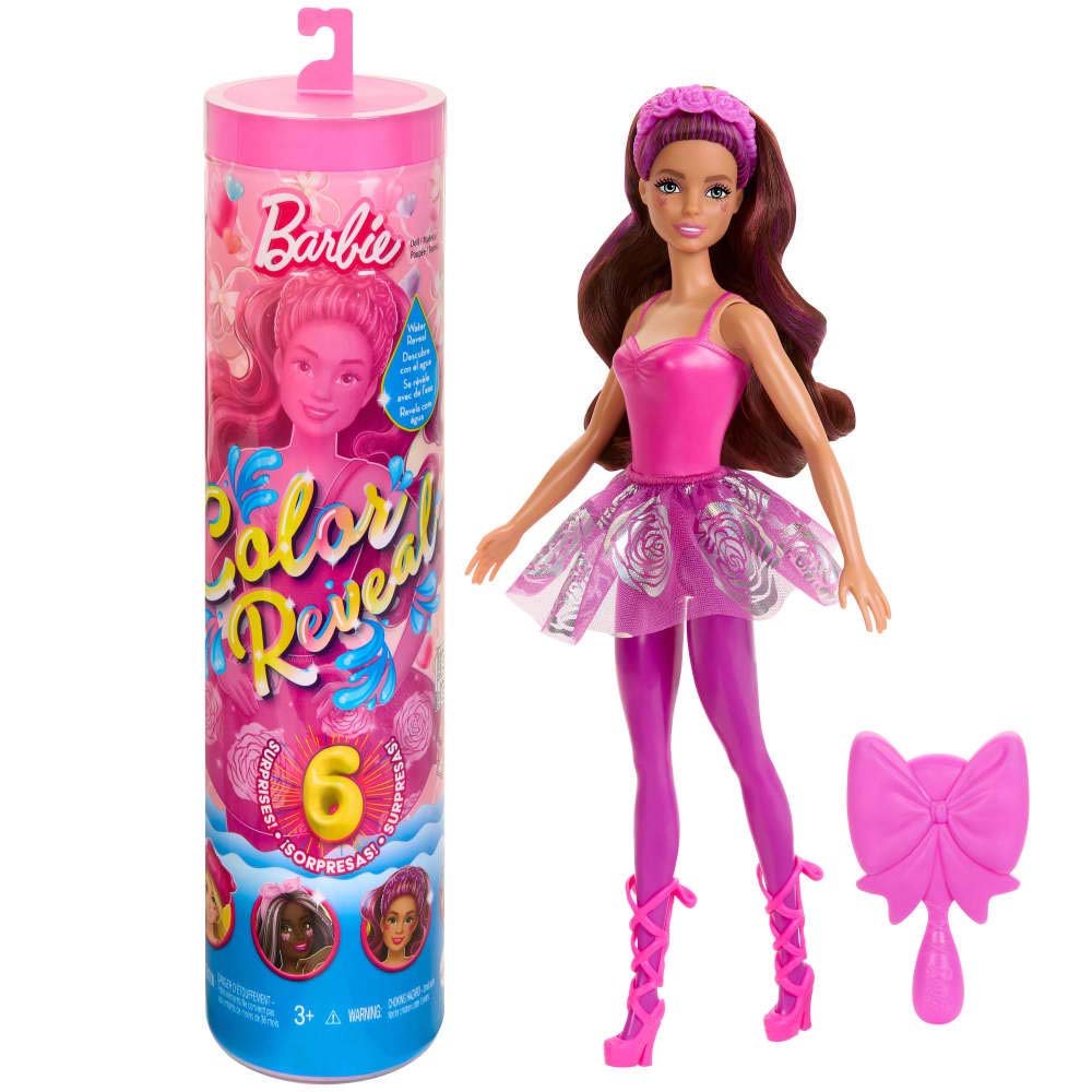 Barbie Muñeca Bailarinas de Ballet Surtido Sorpresa HTH46: Coleccionable sorpresa - Edad 3+