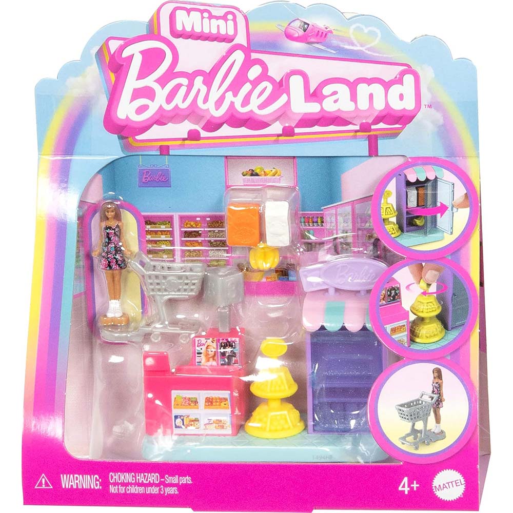 Barbie Mini BarbieLand Set Súpermercado JCR29