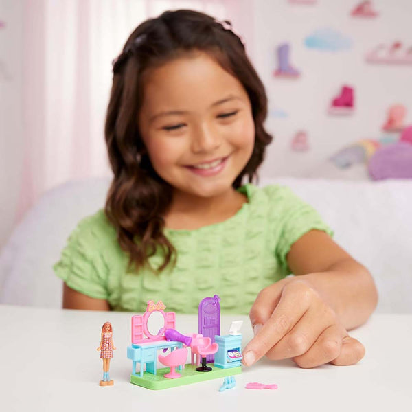 Barbie Mini BarbieLand Set Salón de Belleza JCR29