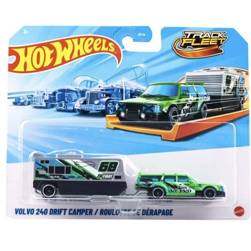 Hot Wheels Track Fleet 1:64 Volvo 240 Drift Camper HYT56