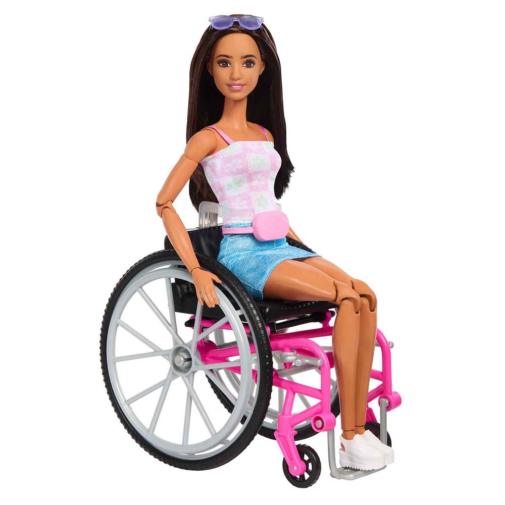 Barbie Muñeca en Silla de Ruedas con Perro de Servicio HJY85 - Edad 3+