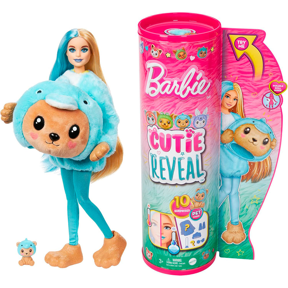 Barbie Cutie Reveal Disfraces Divertidos - Oso HRK22: Muñeca - Edad 3+