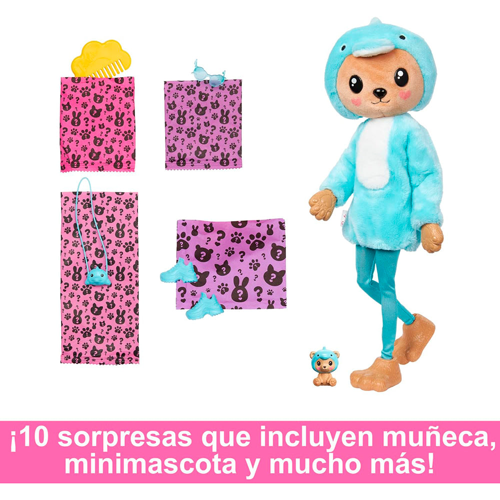 Barbie Cutie Reveal Disfraces Divertidos - Oso HRK22: Muñeca - Edad 3+