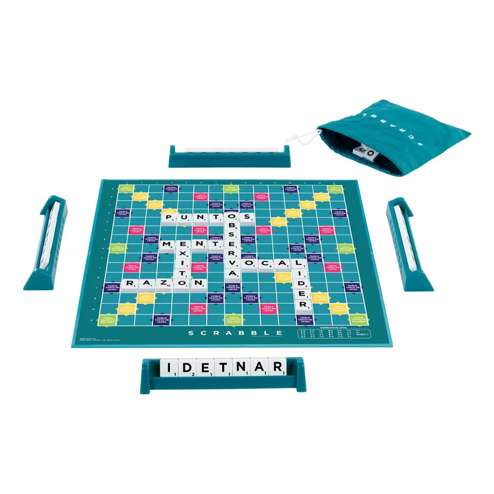 Scrabble 2 en 1 Colaborativo HXM54: Juego de mesa - Edad 8+
