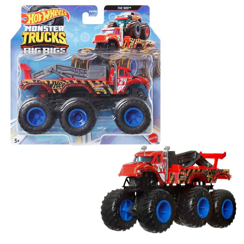 Hot Wheels Monster Trucks Camiones Remolque Escala 1:64 The 909 HWN86 - Edad 4+