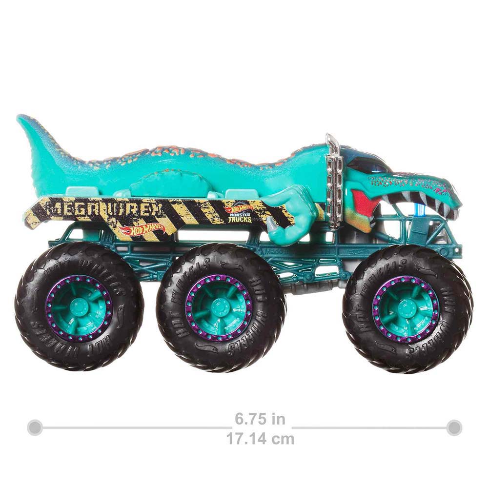 Hot Wheels Monster Trucks Camiones Remolque Escala 1:64 Rhinomite HWN86 - Edad 4+