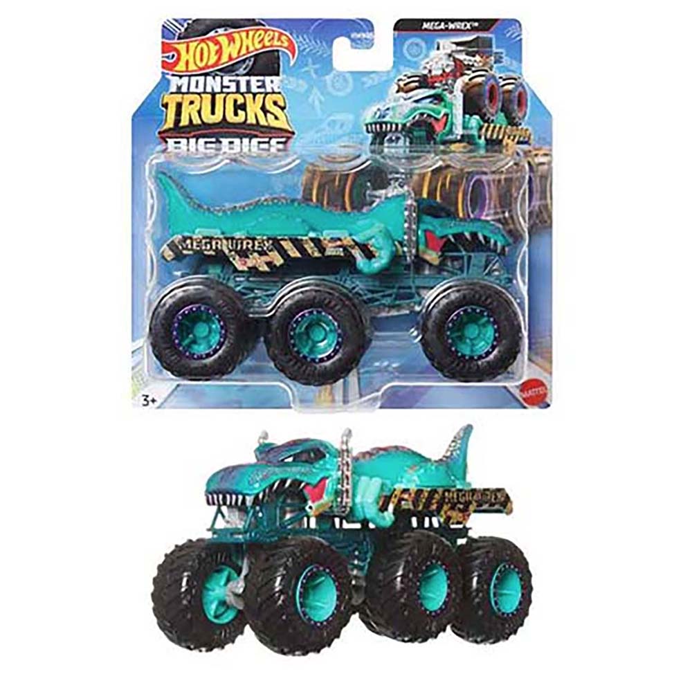 Hot Wheels Monster Trucks Camiones Remolque Escala 1:64 Rhinomite HWN86 - Edad 4+