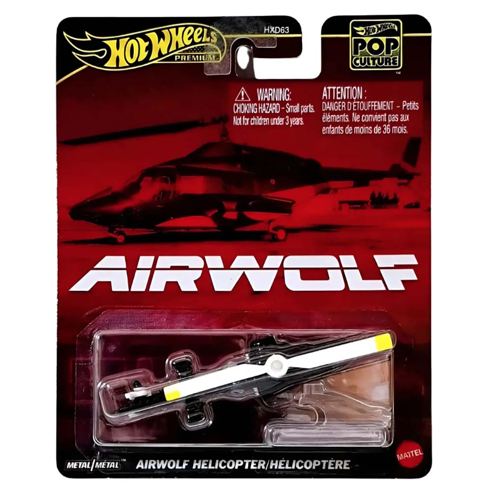 Hot Wheels Collector Culture Pop Airwolf Helicopter HXD63