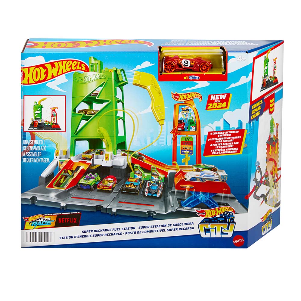 HOT WHEELS CITY SUPER ESTACION DE GASOLINA HTN79 – Juguetibici