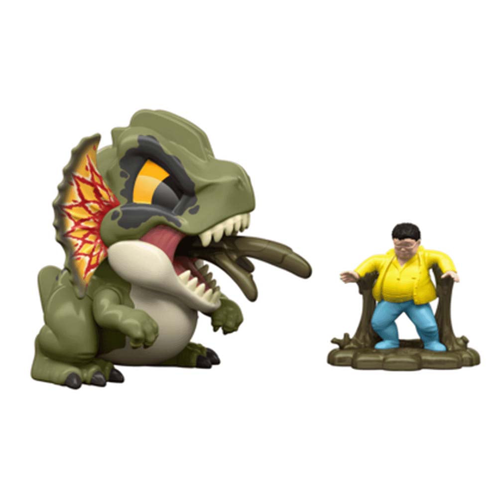 Jurassic World Bite Club Coleccionable - Dilophosaurus HVB36: Figura de acción - Edad 4+