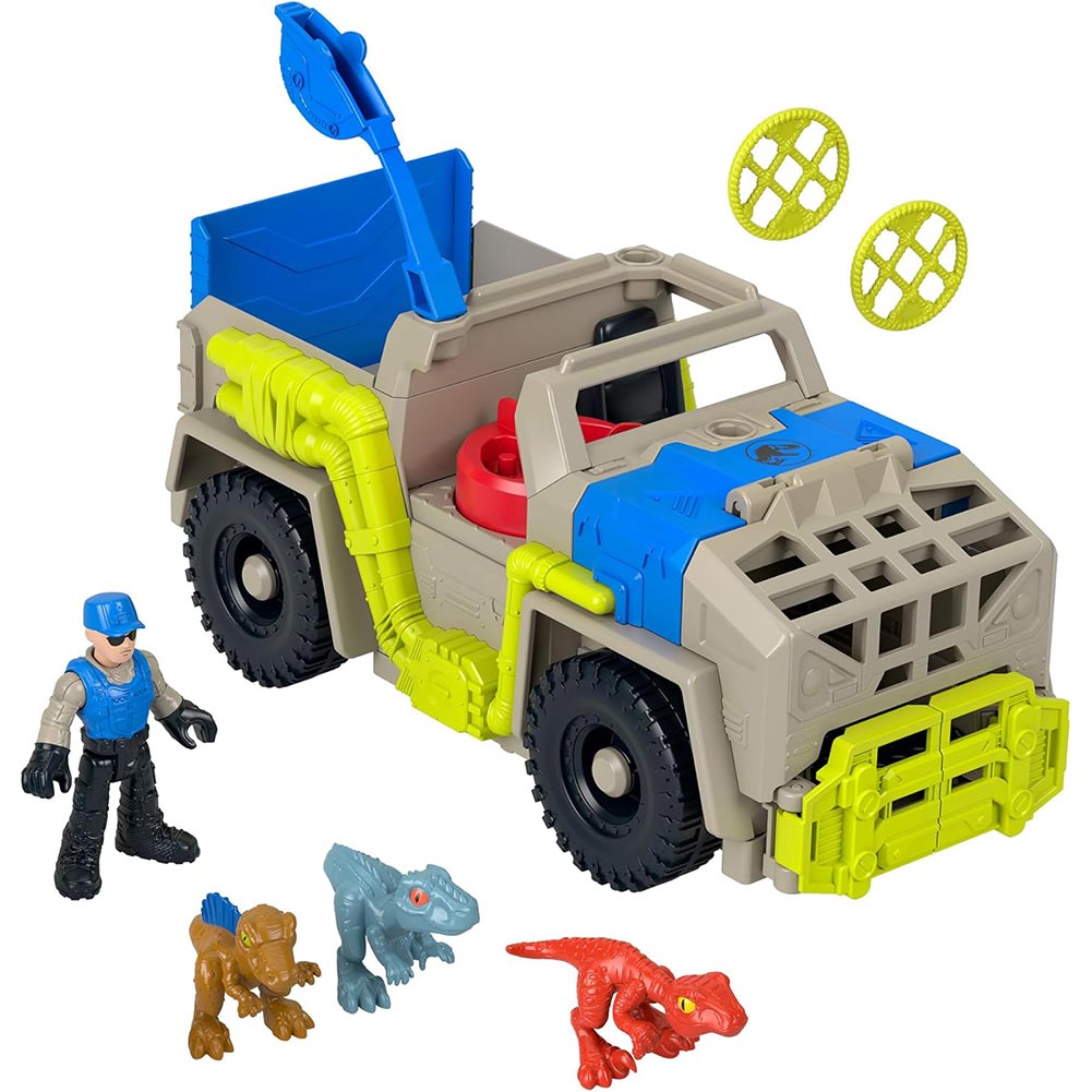 Fisher-Price Imaginext Jurassic World Rastreadora de Dinosaurios HRK69: Figura de acción - Edad 3+