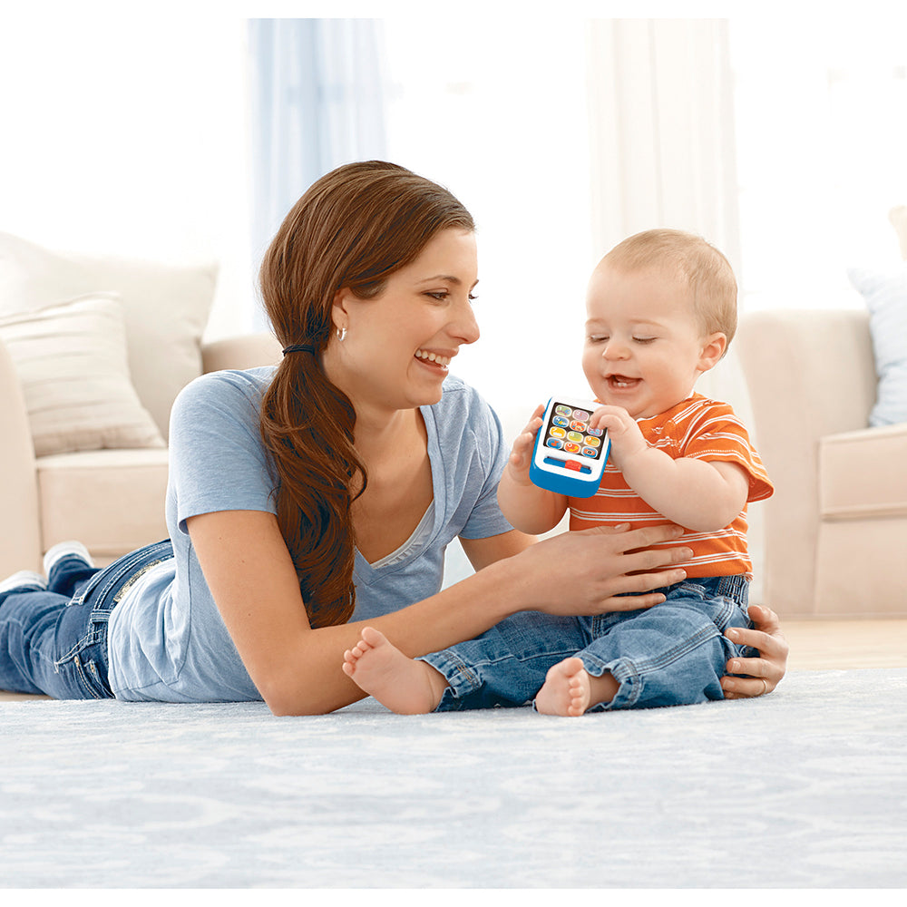 Fisher Price Ríe y Aprende Smartphone de Aprendizaje Azul HXB83 - Edad 6 meses+