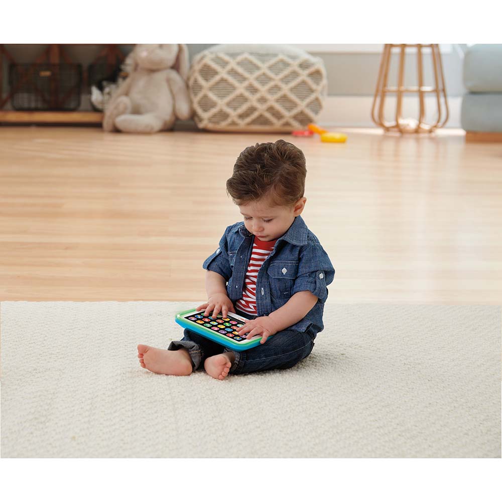 Fisher-Price Ríe y Aprende Tablet de Aprendizaje Crece Conmigo Azul HXB82 - Edad 9 meses+