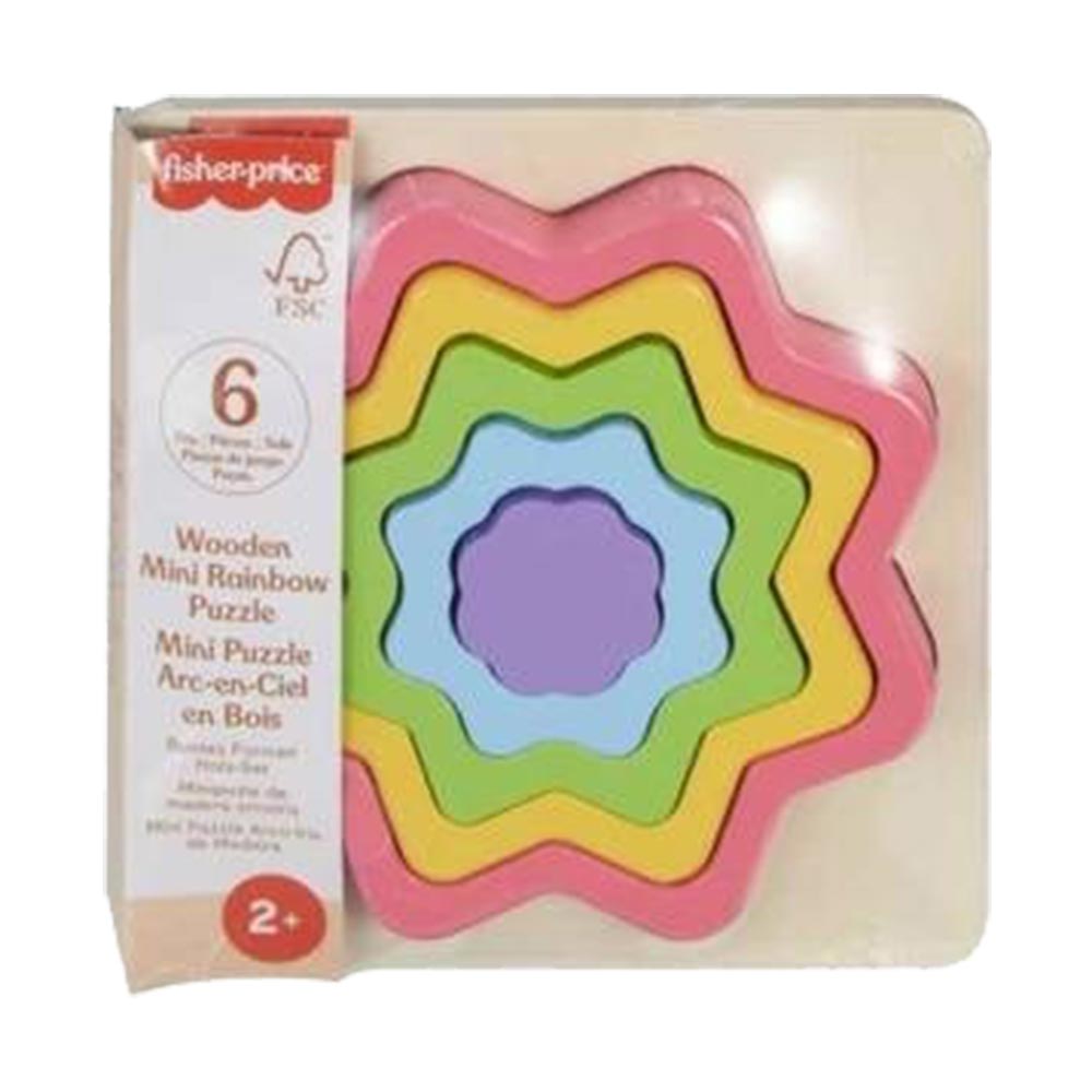 Fisher-Price Rompecabezas de Arcoíris de Madera 02 HXT98