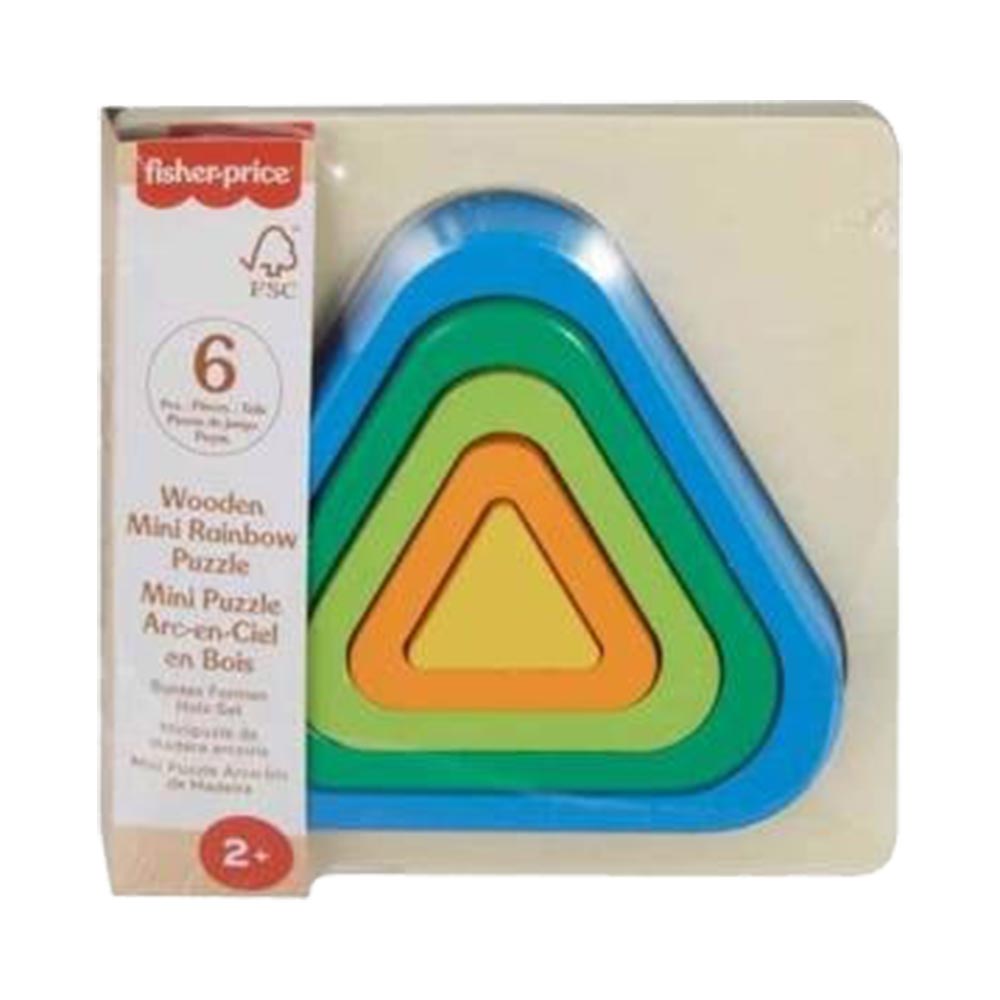 Fisher-Price Rompecabezas de Arcoíris de Madera 03 HXT98 - Edad 9 meses+