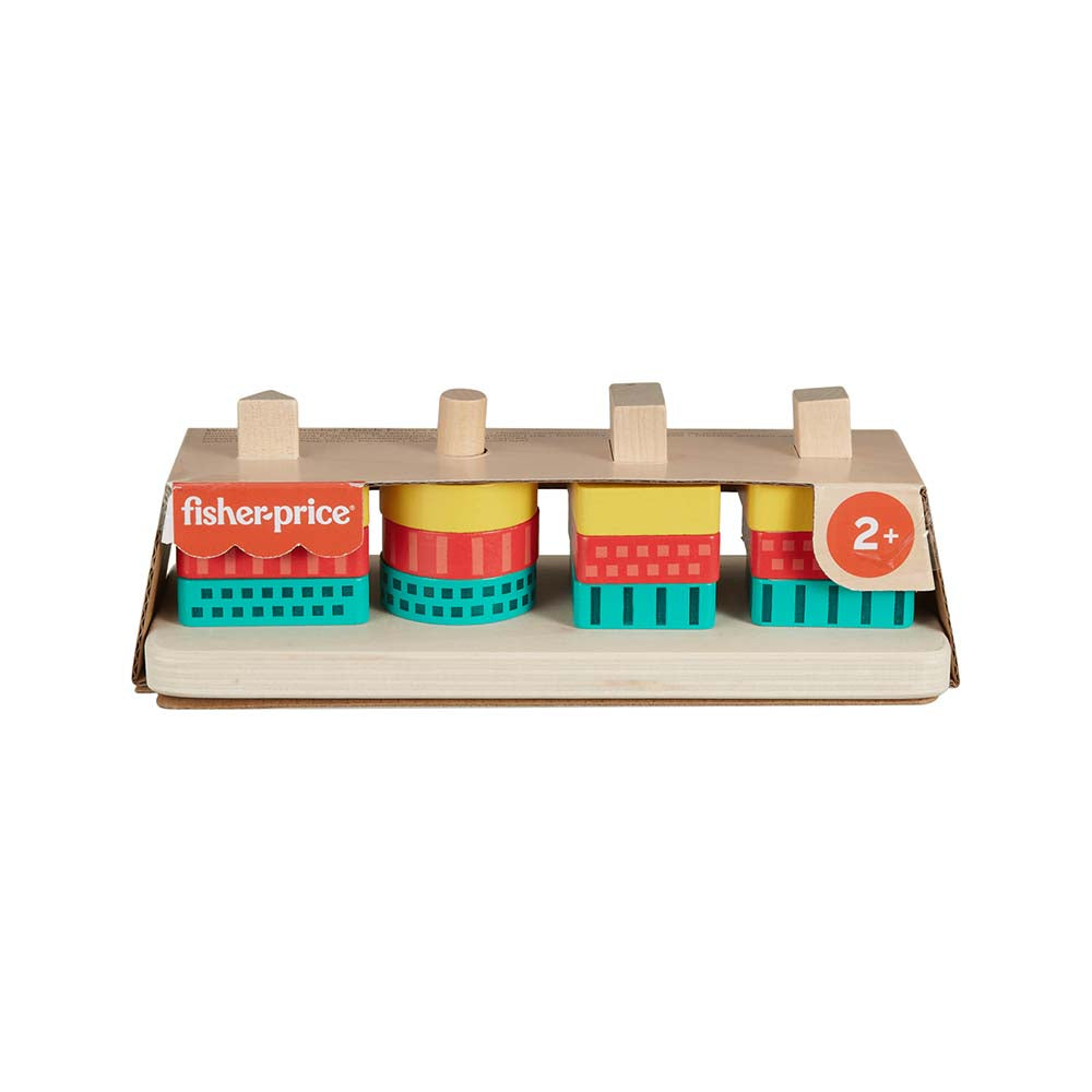 Fisher-Price Juguete Clasificador de Formas de Madera HXV05 - Edad 9 meses+