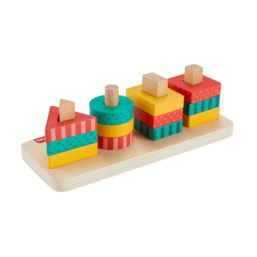 Fisher-Price Juguete Clasificador de Formas de Madera HXV05 - Edad 9 meses+