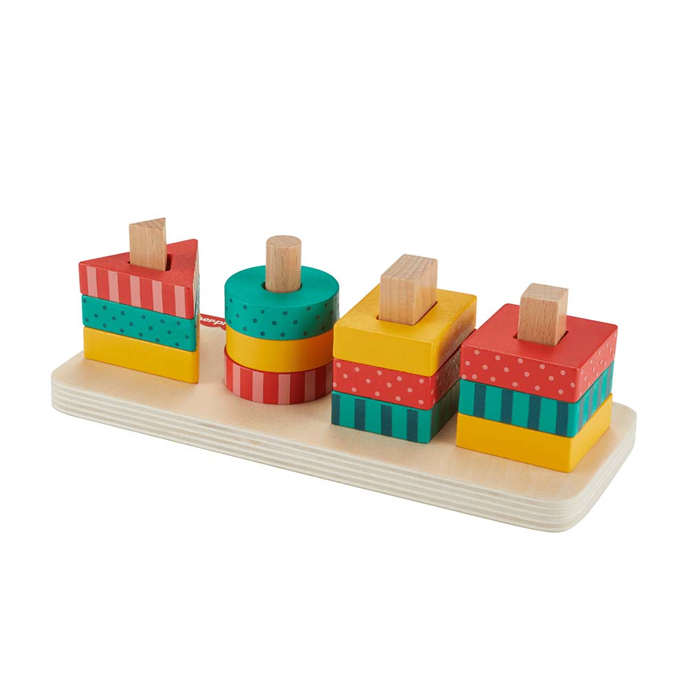 Fisher-Price Juguete Clasificador de Formas de Madera HXV05 - Edad 9 meses+