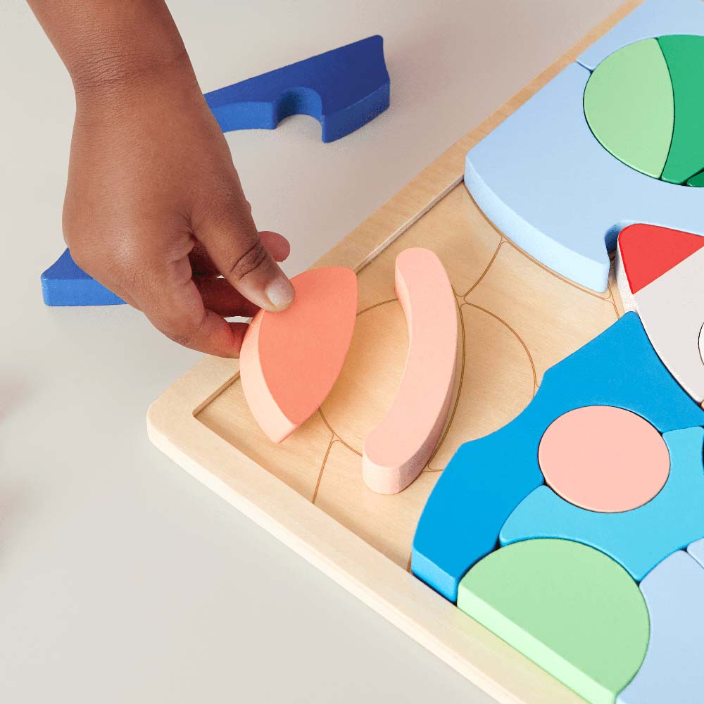 Fisher-Price Juguete Rompecabezas del Espacio de Madera HXY42 - Edad 9 meses+