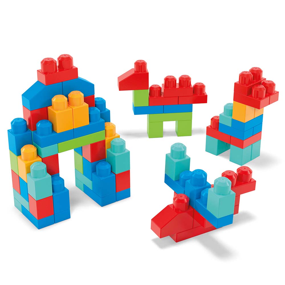 Mega Bloks Caja de Bloques 100 Pcs HRR52 - Edad 1+
