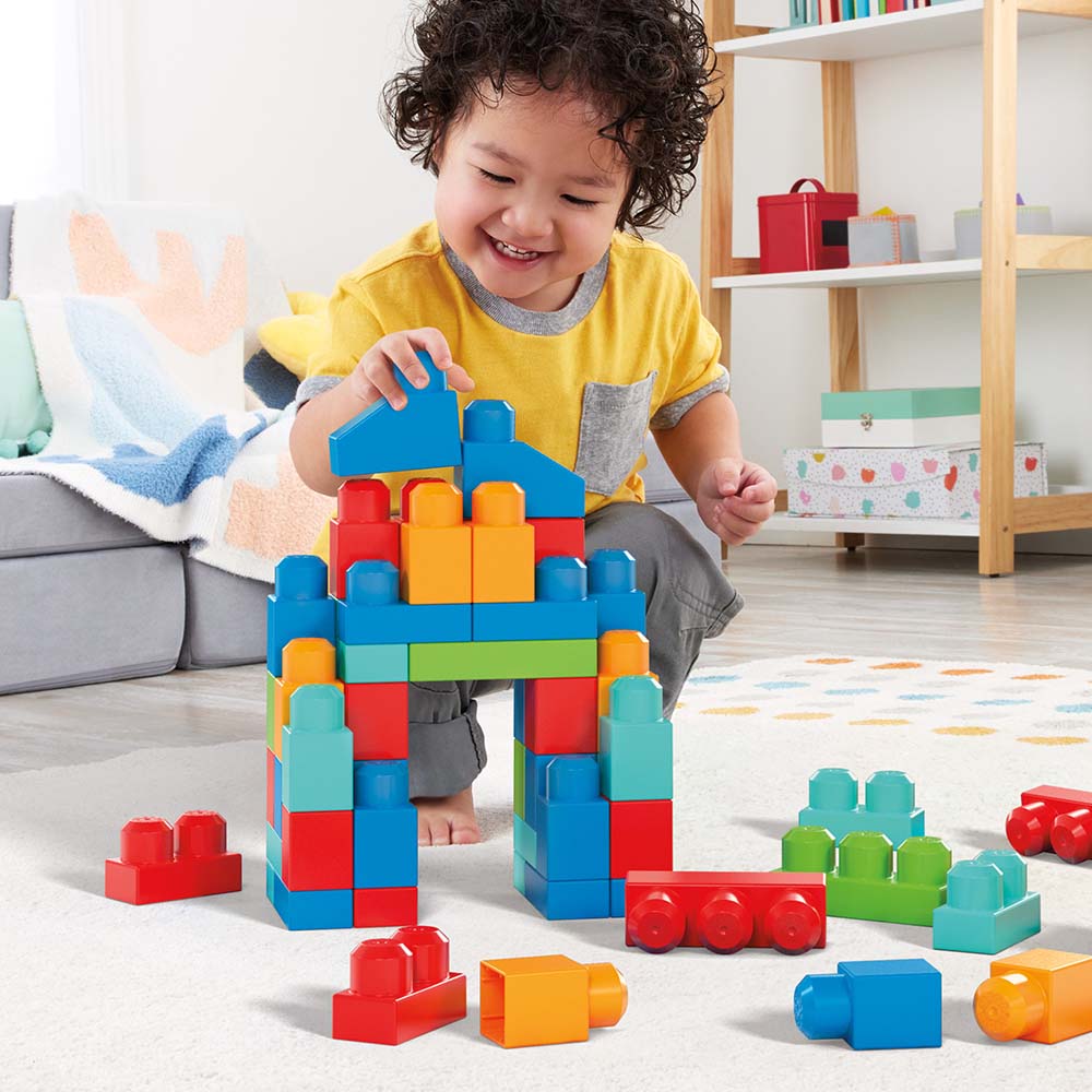 Mega Bloks Caja de Bloques 100 Pcs HRR52 - Edad 1+